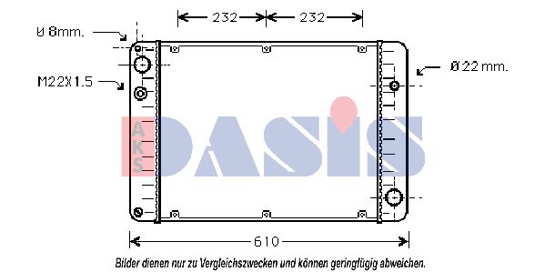 AKS DASIS Radiaator,mootorijahutus 170110N